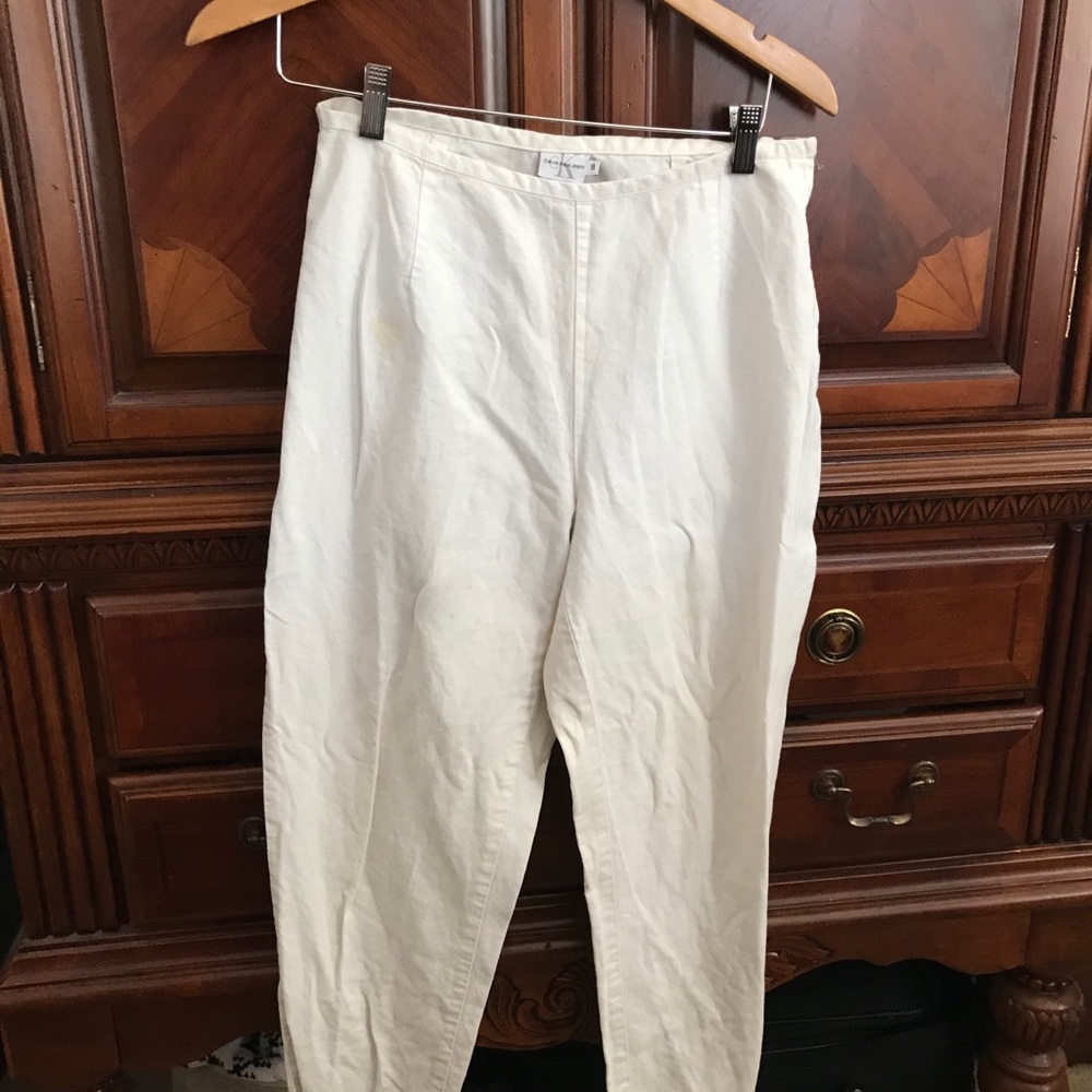 🌻Calvin Klein Linen Capri Pants